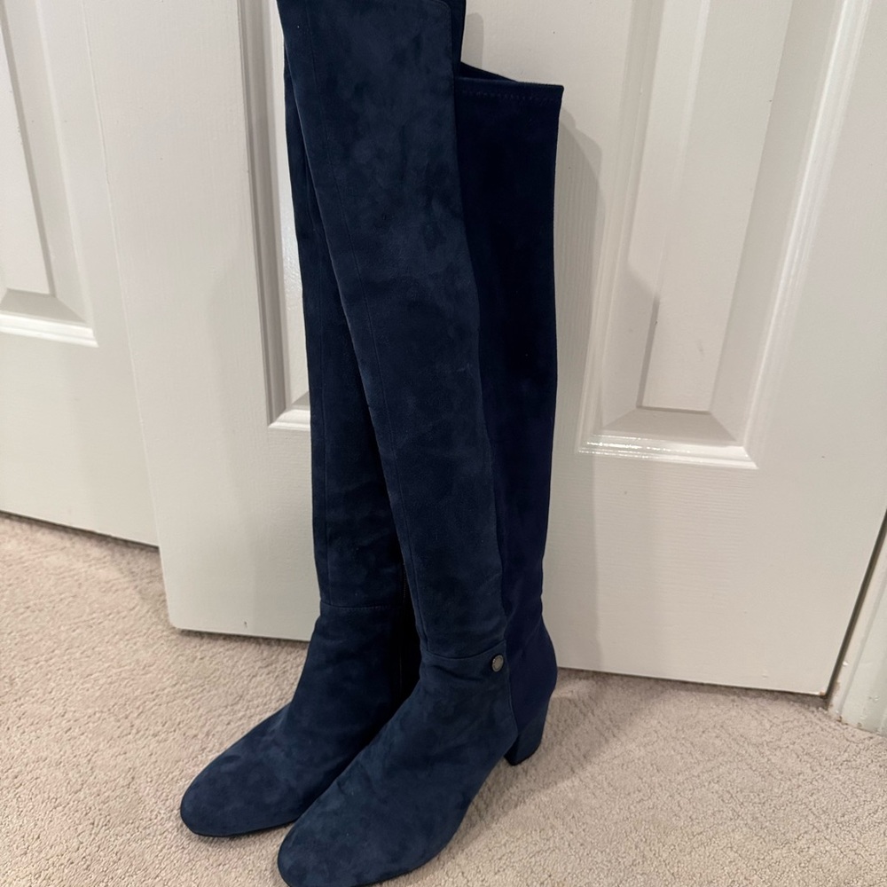 Elegant Navy Over-the-Knee Boots